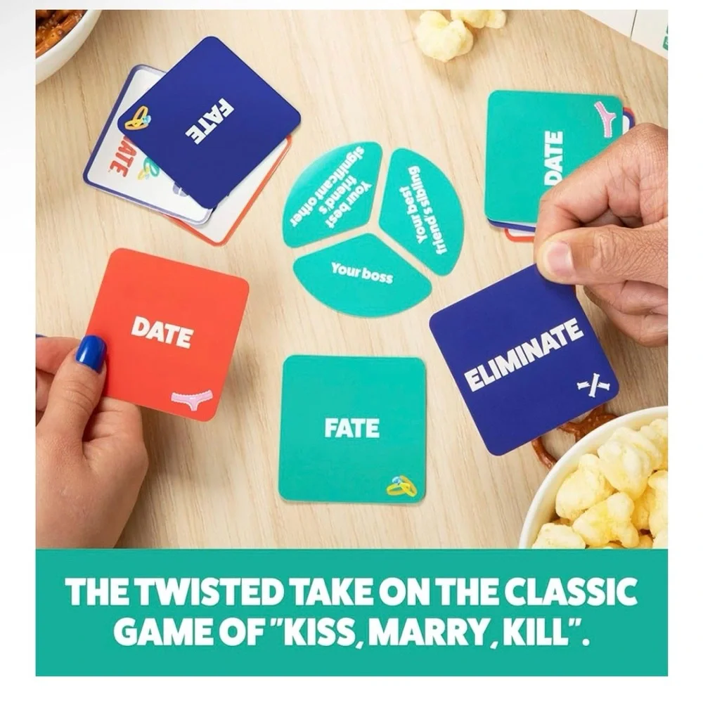 DATE FATE ELIMINATE - The Card Game That Tests Your Taste